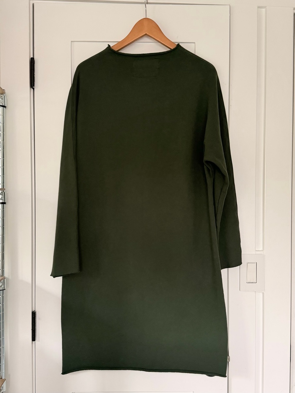 Frank & Eileen Women’s Olive Green Long Sleeve Jersey Dress
